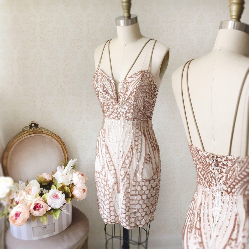 Sequin cocktail dress